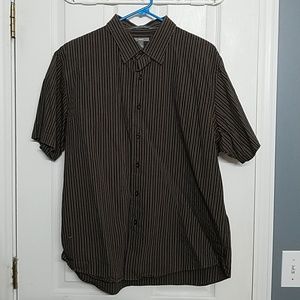 Short-sleeved button-up dress shirt